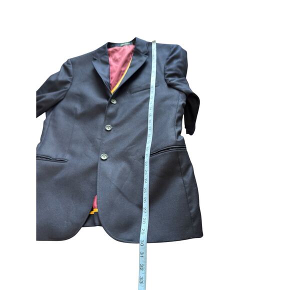 J.Crew Blazer Men's Navy Blue Legacy Sportscoat Wool Preppy Work Office Size 40S - Picture 11 of 12